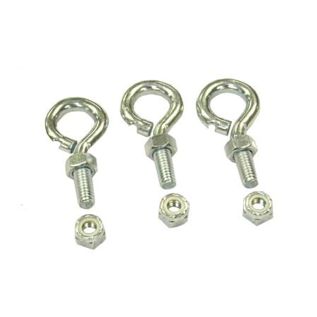 Patterson Patterson Fan 3/8" Eye Bolt Package for Chain Mount, Silver HV KIT